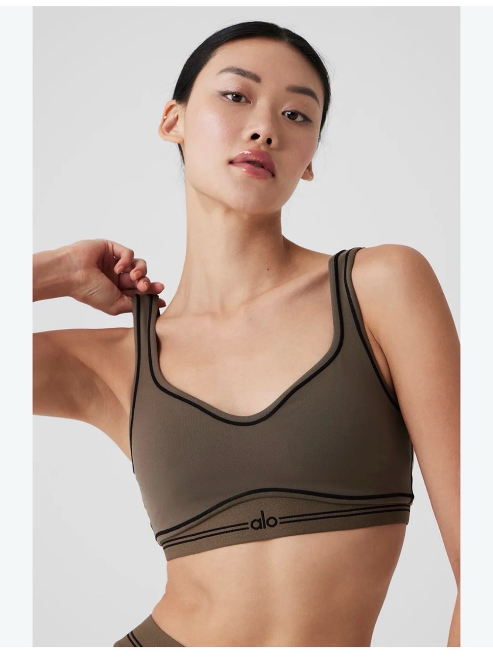 Alo Yoga Sports Airbrush Heart Throb Bra M